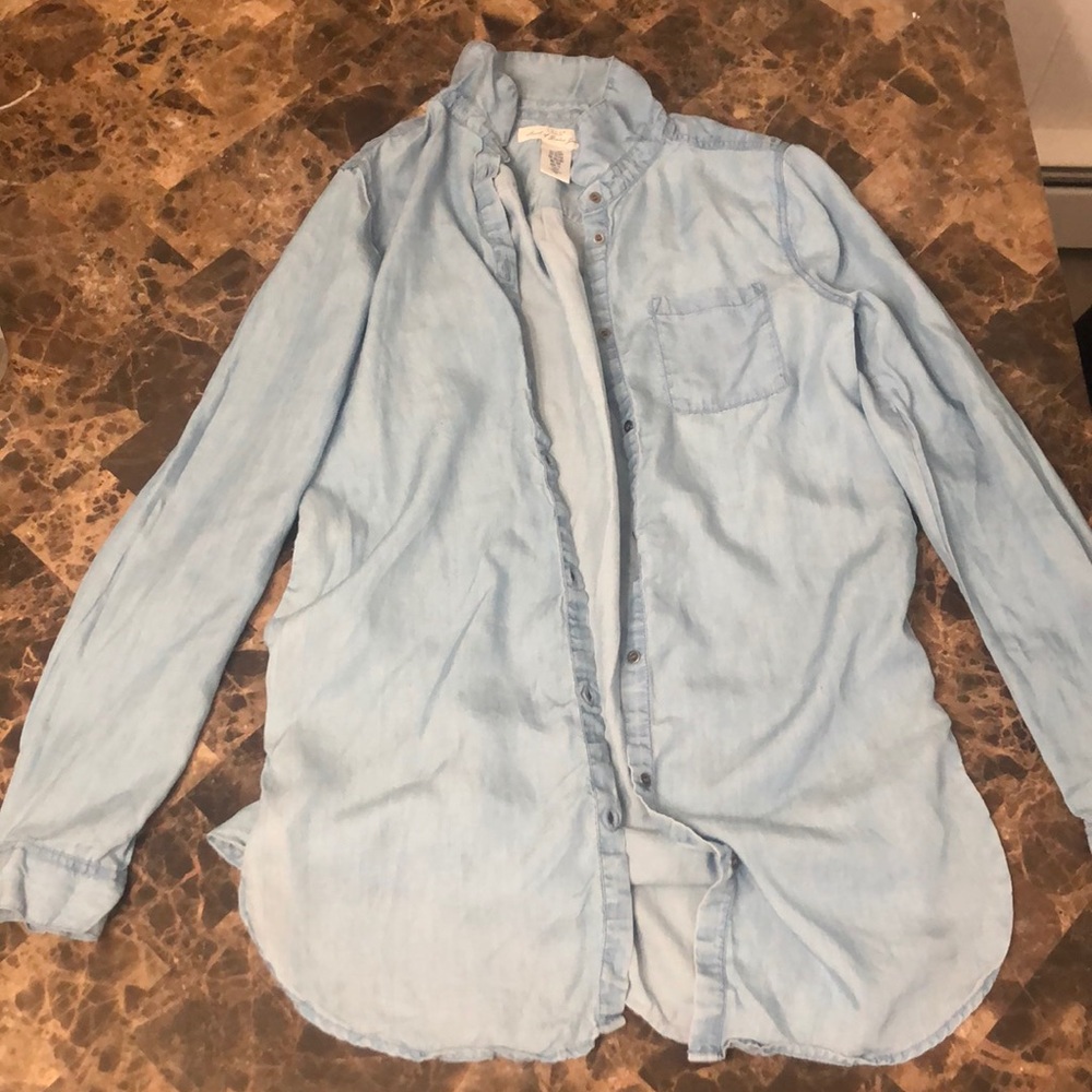 H&M Jean Cardigan/ Shirt